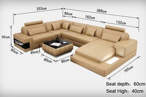U shape sofa set 8 seater